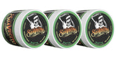 Vue pack de Suavecito Pomade Matte, fini mat naturel et longue tenue potentielle.