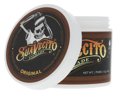 Brillo medio de Suavecito Original Hold para un acabado pulido.