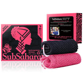 SubSahara esponja de red africana auténtica para ducha, textura exfoliante suave.