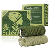 SubSahara Esponja de red africana auténtica 2-pack, nudo característico para exfoliar suavemente.