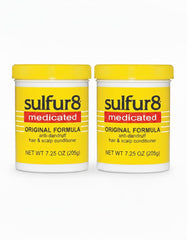 Sulfur 8 medicated conditioner bottle for dandruff control and scalp comfort.