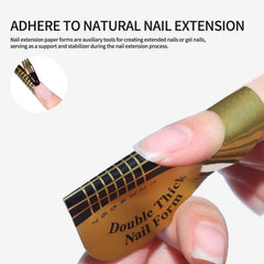 Formas SULLMAR para uñas acrílicas: extensiones uniformes, 100 unidades para diseño sencillo.