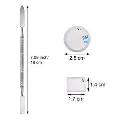 Sumind etiquetas metálicas para paleta, redondas, adhesivas y reutilizables.