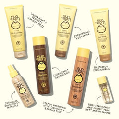 Sun Bum Revitalizing Air Dry Cream with banana and sunflower extract, nourishment for hair.
