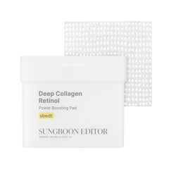 SUNGBOON EDITOR Discos con colágeno y retinol en caja, cuidado suave diario.