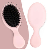 SunHer cepillo mini de pelo con jabalí, suave y reparador para un peinado cómodo y brillante.