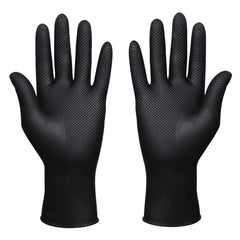 Guantes SUNHHX para teñido de cabello negros, protección duradera.