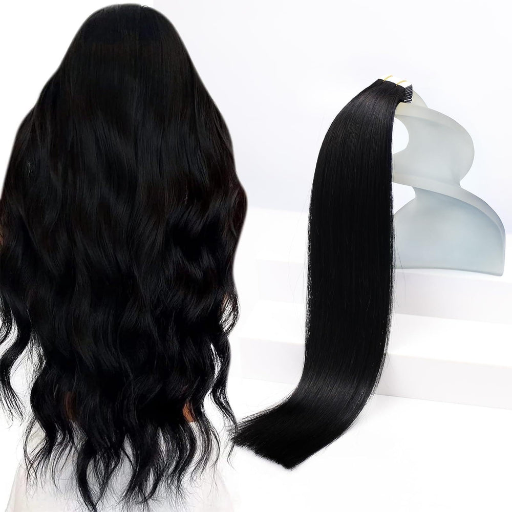 Sunny Hair extensiones tape pelo real 18 pulgadas para un look natural