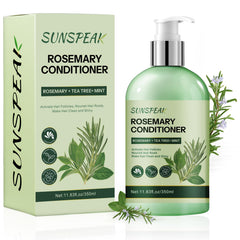 Acondicionador Sunspeak romero en frasco, sensación vigorizante para cuero cabelludo y cabello manejable.