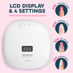 SUNUV SUN4S temporizadores 4 ajustables para secado preciso en casa