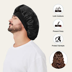 Supaze bonete satén protege el cabello, evita enredos y daño.