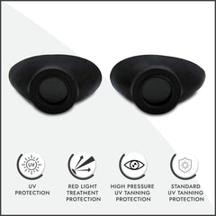 Super Sunnies Slim Flex perfil lateral, diseño ligero para uso prolongado