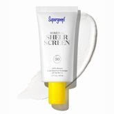 Supergoop Mineral Sheerscreen en bote 44ml, protección diaria suave.