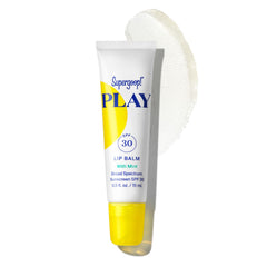 Bálsamo PLAY de Supergoop! con menta para protección SPF 30 e hidratación de labios