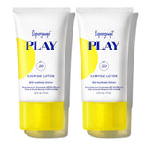 Supergoop locion SPF50 en tubo protege rostro y cuerpo.