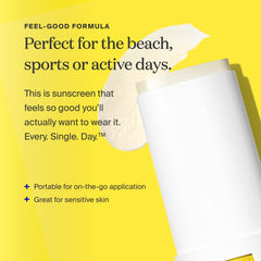 Supergoop PLAY Mineral Stick resistente al agua hasta 80 minutos.