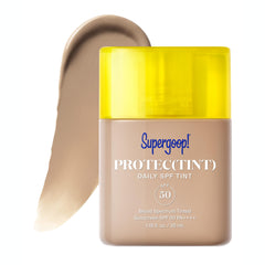 Supergoop Protec(tint) en bote, protección SPF 50 para piel radiante