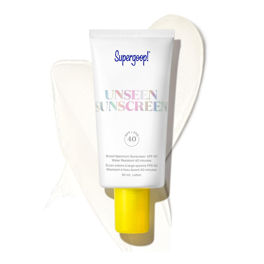 Supergoop! Unseen écran solaire, bouteille invisible, protection SPF 40 sans huile ni parfum.