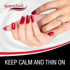 SuperNail diluyente esmalte: etiqueta clara para organización de frascos abiertos