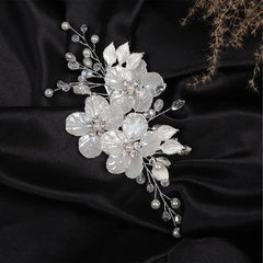 Supgoodom accesorio para novia, perfecto para recogidos con brillo.