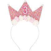 Diadema SuPoo para cumpleaños de niña, ideal para sesiones de fotos.
