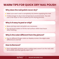 Supwee Beige bottle polish for a subtle, professional manicure.
