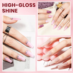 Supwee Light pink bottle for soft, versatile nails.