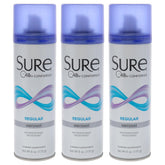 Sure fragancia regular en aerosol, botella visible y protección antiolor todo el día
