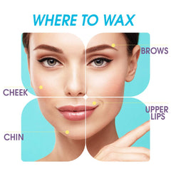 Surgiwax: piel suave tras depilación facial con cera dura.
