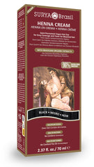 Surya Brasil Crema de Henna cubre canas con color natural.