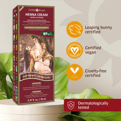 Ingredientes vegetales de Brasil e India en Surya Brasil Henna Cream.