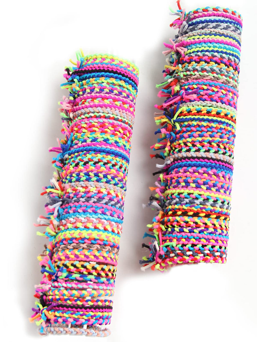 Gomas elásticas SUSULU trenzadas en colores variados para peinados duraderos.