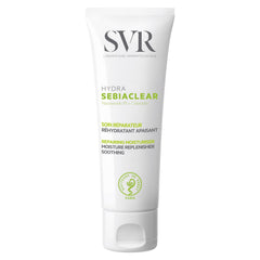 SVR Sebiaclear crema facial textura mate para piel grasa y sensible sin brillo.