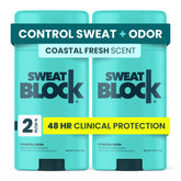 SweatBlock Déodorant Clinique Bouteille – parfum frais cotier et protection durable.
