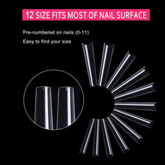 SWETIDY numeración 0-11 en uñas facilita la selección rápida.