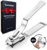 Swissker coupe-ongles avec tête rotative 360 degrés pour un contrôle précis.