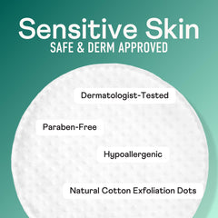 Swisspers exfoliación facial con superficie levantada para frotar suavemente