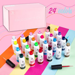 SXC diseños uñas remolino con liner para trazos curvos