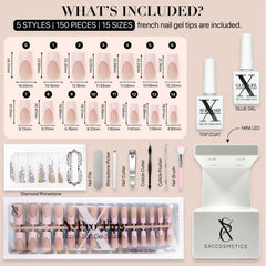SXC Uñas duraderas con acabado brillante contra desgaste diario.