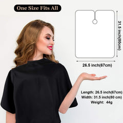 Syhood delantal de peluquería negro para teñido de cabello.