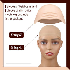 Syhood kit de dos piezas goro calvo y gorra de malla para cosplay