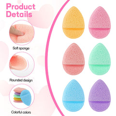 SynHHnergyx esponjas faciales color amarillo para espuma rica y limpieza rápida.