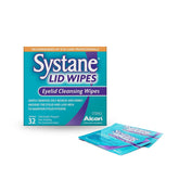 Systane Lid Wipes package showing 32-count box for eyelid cleansing.