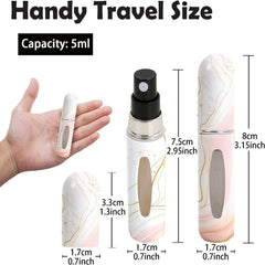 Syyflibb atomizador portátil de 5 ml con tapa hermética, ideal para bolso.