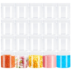 Szsrcywd contenedores plásticos transparentes de 4oz con tapa, ideales para maquillaje y cremas.