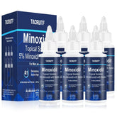 Tacruitf Minoxidil con Biotina, botella visible para uso diario y fortalecimiento capilar.