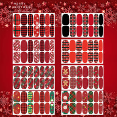 TailaiMei pegatinas para uñas con diseños navideños clásicos, ideales para fiestas