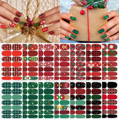 TailaiMei pegatinas para uñas navidad, diseño festivo para decoración rápida