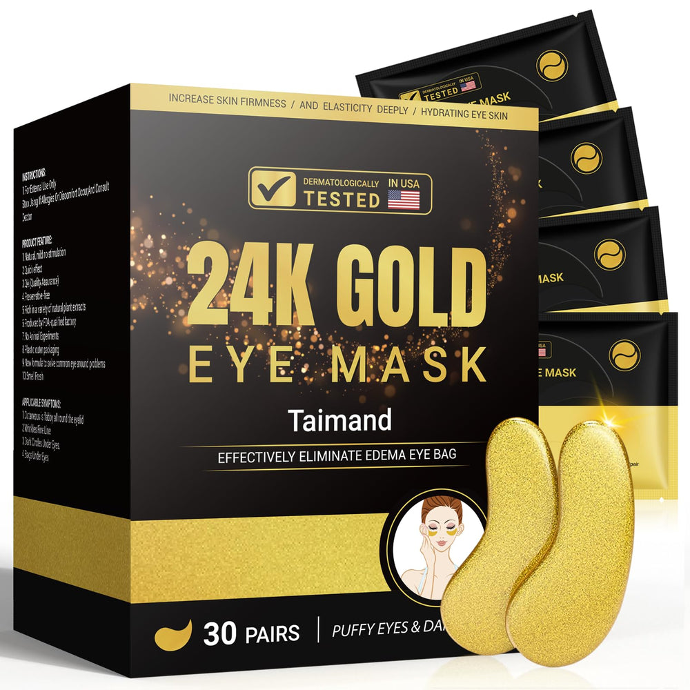 Parches Ojos Taimand 24K-oro para reducir hinchazón y aportar luminosidad.