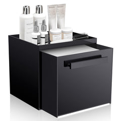 TAINESS caja acrílica para toallas faciales desechables, organizando el baño con discreción.